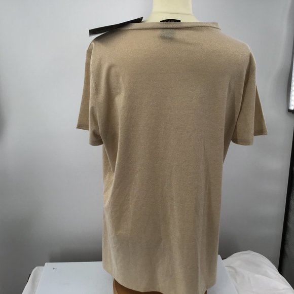 Iman Gold speckled Women's Blouse, XL, NWT - Picture 9 of 10